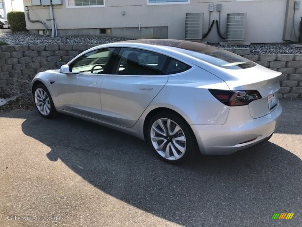 Silver Metallic Tesla Model 3