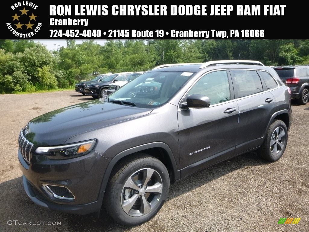 2019 Cherokee Limited 4x4 - Granite Crystal Metallic / Black/Ski Grey photo #1