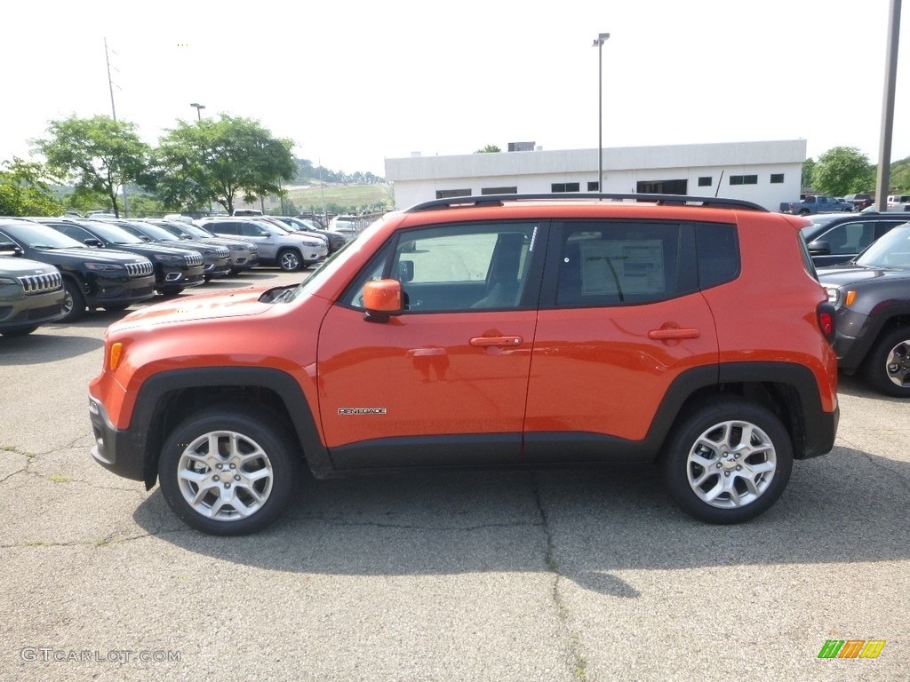 2018 Renegade Latitude 4x4 - Omaha Orange / Black photo #2