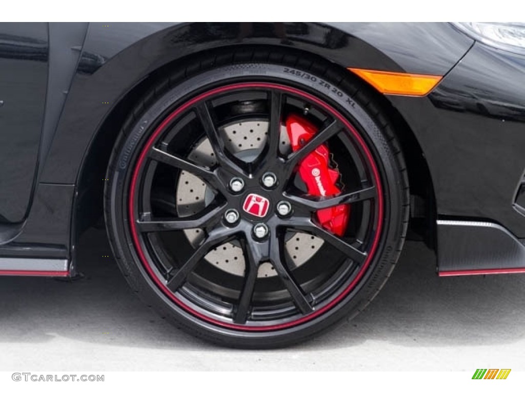 2018 Civic Type R - Crystal Black Pearl / Type R Red/Black Suede Effect photo #5