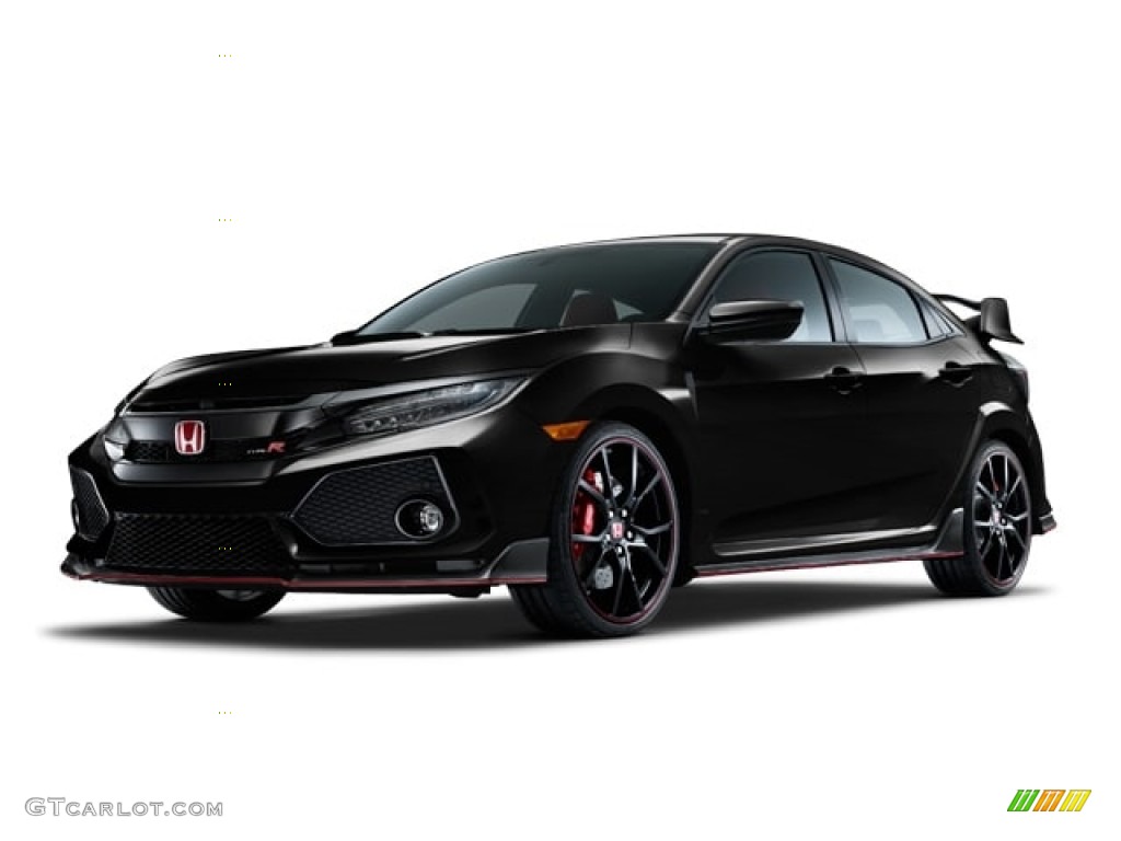 2018 Civic Type R - Crystal Black Pearl / Type R Red/Black Suede Effect photo #30