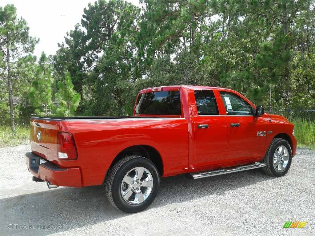 2018 1500 Express Quad Cab - Flame Red / Black/Diesel Gray photo #5
