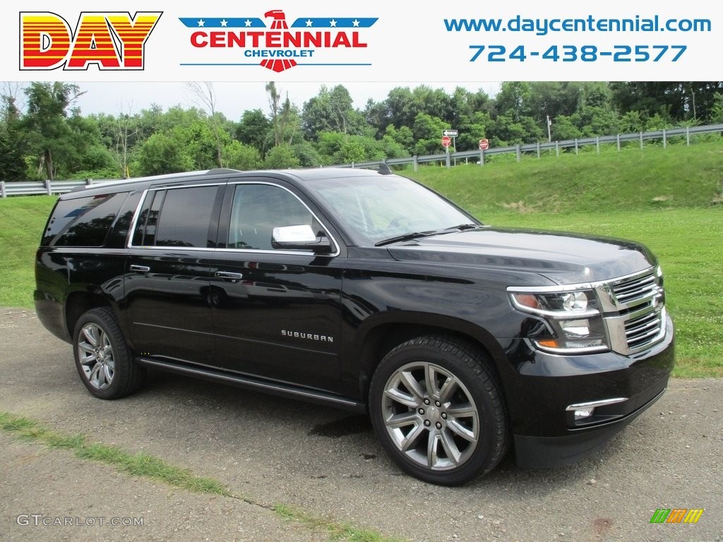 2017 Suburban Premier 4WD - Black / Jet Black photo #1