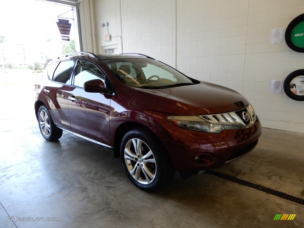 2009 Murano LE AWD - Merlot Metallic / Beige photo #1
