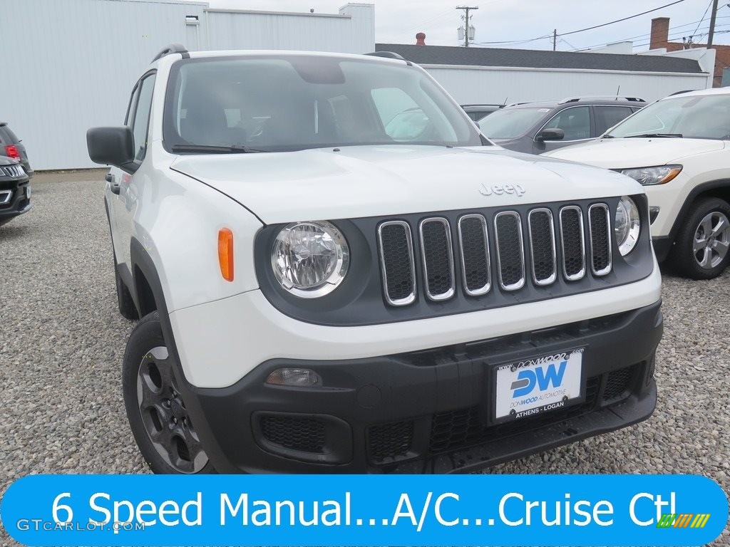 2018 Renegade Sport 4x4 - Alpine White / Black photo #1