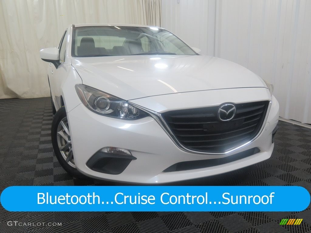 2014 MAZDA3 i Touring 4 Door - Snowflake White Pearl / Black photo #1