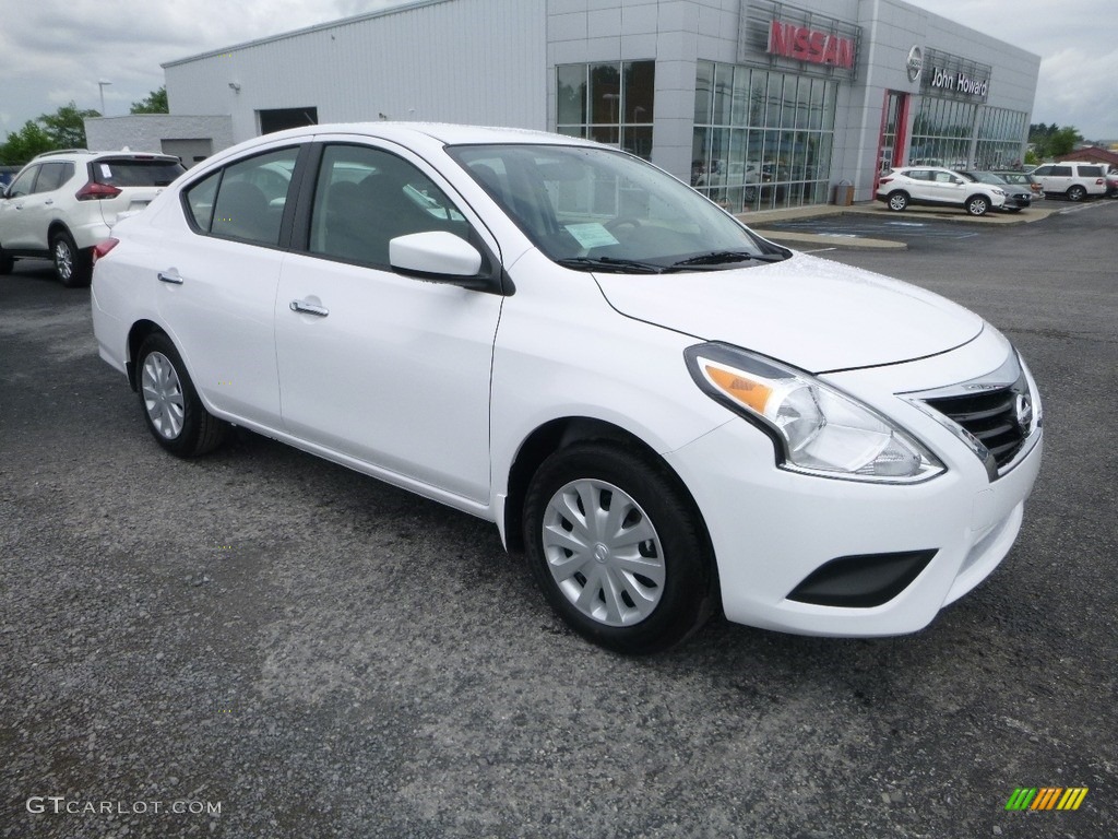 2018 Versa SV - Fresh Powder White / Charcoal photo #1