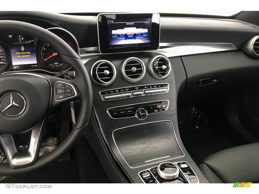 2018 Mercedes-Benz C 350e Plug-in Hybrid Sedan Black Dashboard Photo #128120304