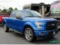 2017 Blue Jeans Ford F150 XLT SuperCab 4x4  photo #7