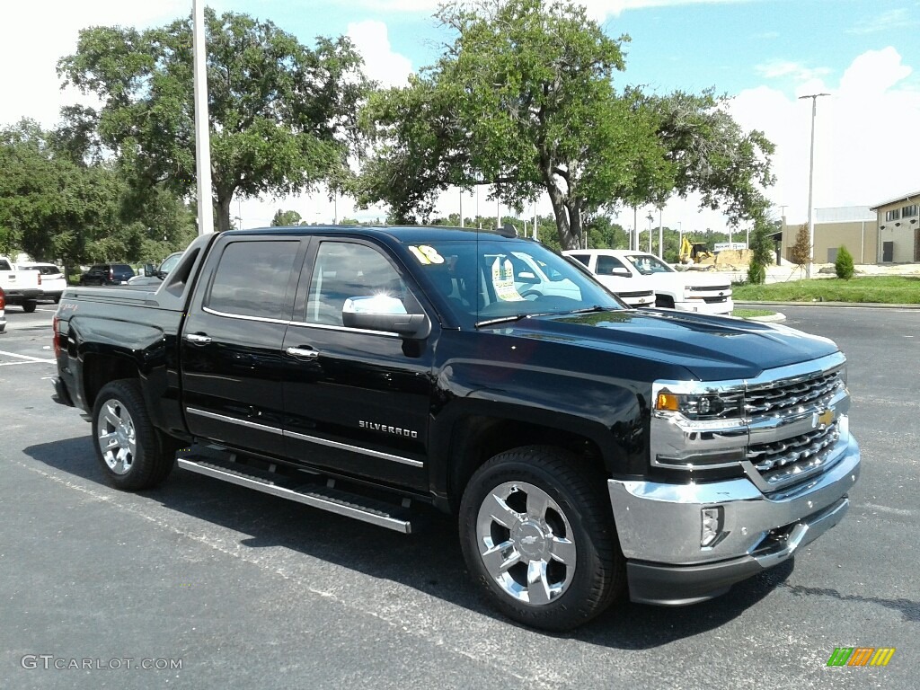 2018 Silverado 1500 LTZ Crew Cab 4x4 - Black / Jet Black photo #7