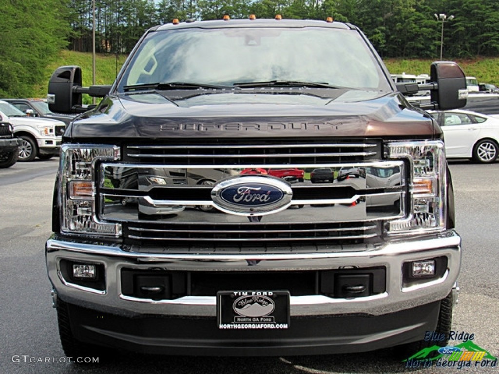 2018 F350 Super Duty Lariat Crew Cab 4x4 - Magma / Camel photo #8