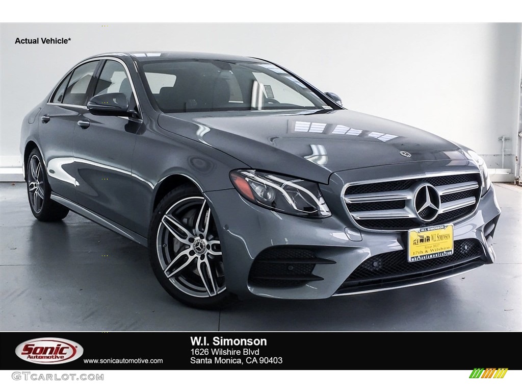 2018 E 300 Sedan - Selenite Grey Metallic / Black photo #1