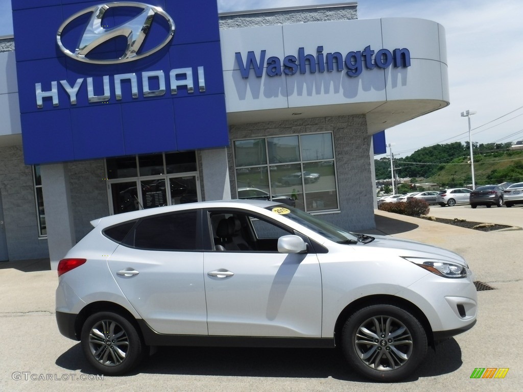 2015 Tucson GLS AWD - Diamond Silver / Black photo #2