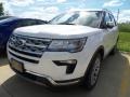 2018 White Platinum Ford Explorer Limited 4WD  photo #1