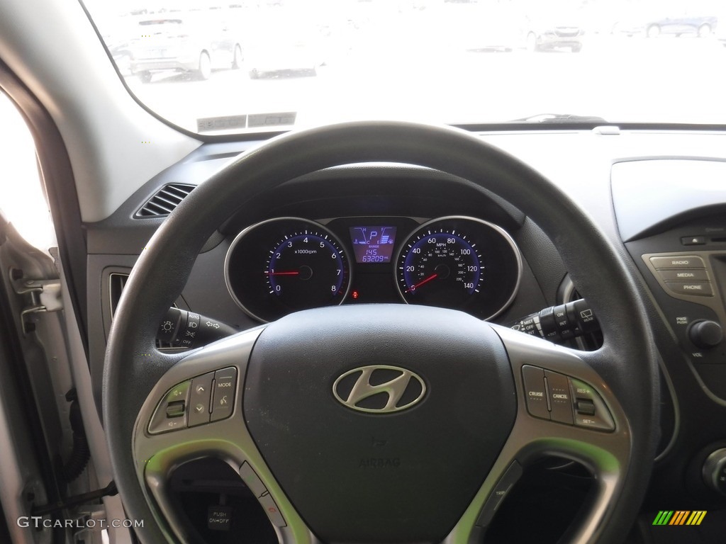 2015 Tucson GLS AWD - Diamond Silver / Black photo #17