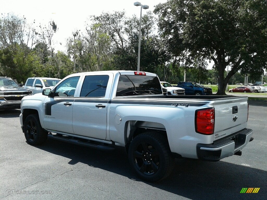 2018 Silverado 1500 Custom Crew Cab 4x4 - Silver Ice Metallic / Dark Ash/Jet Black photo #3