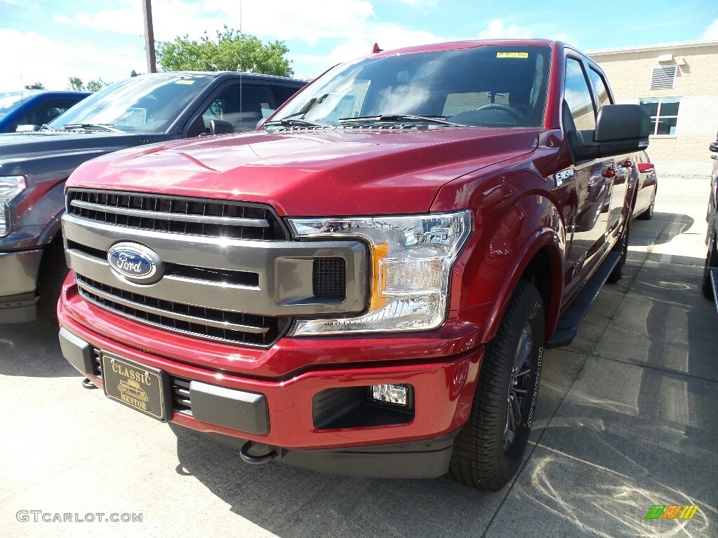 2018 F150 XLT SuperCrew 4x4 - Ruby Red / Black photo #1