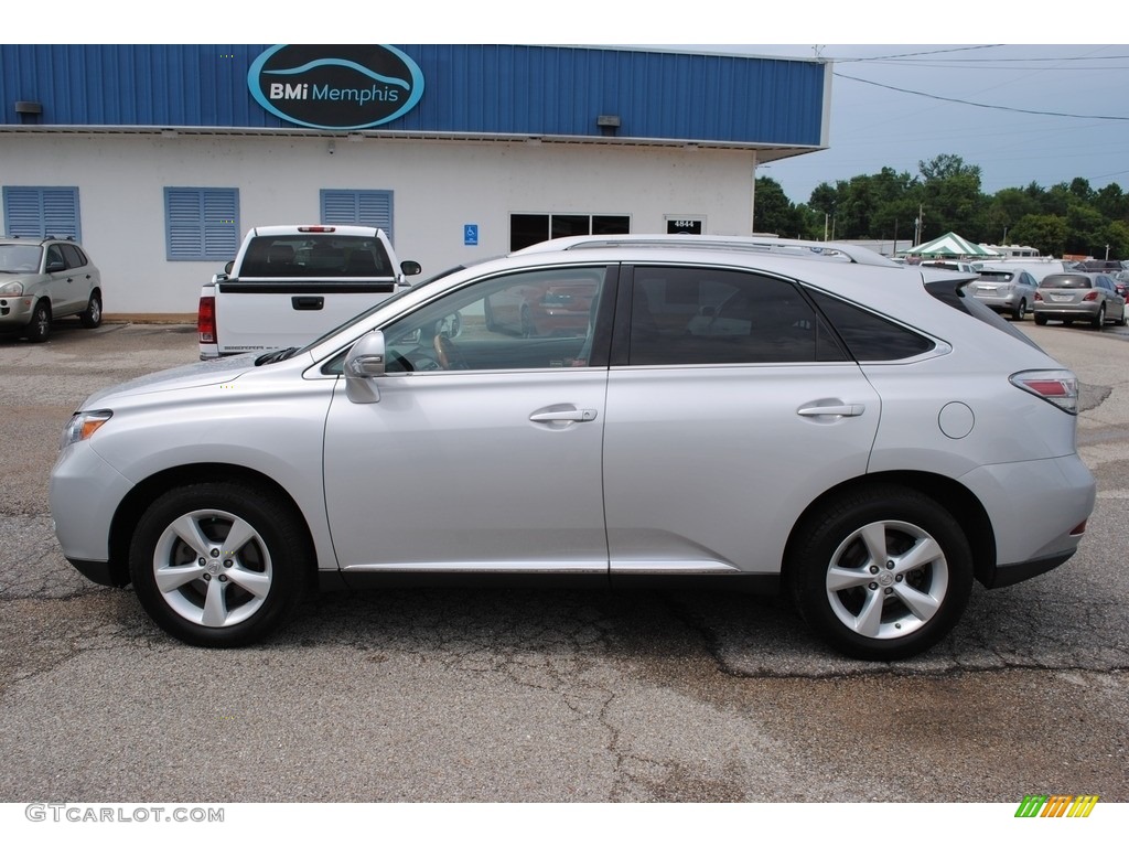 2010 RX 350 AWD - Tungsten Silver Pearl / Light Gray/Espresso Birds-Eye Maple photo #2