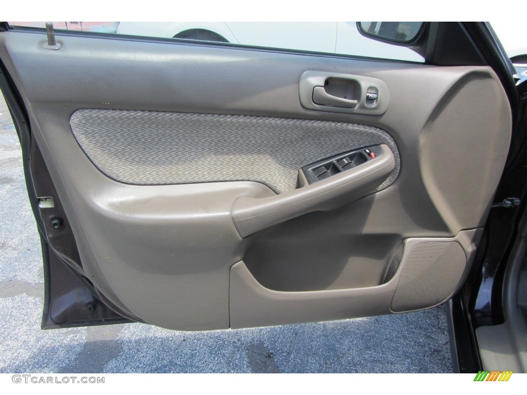 2000 Civic LX Sedan - Vintage Plum / Beige photo #9