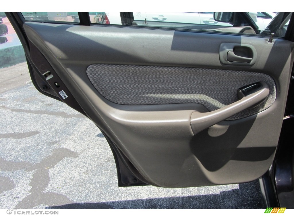 2000 Civic LX Sedan - Vintage Plum / Beige photo #12