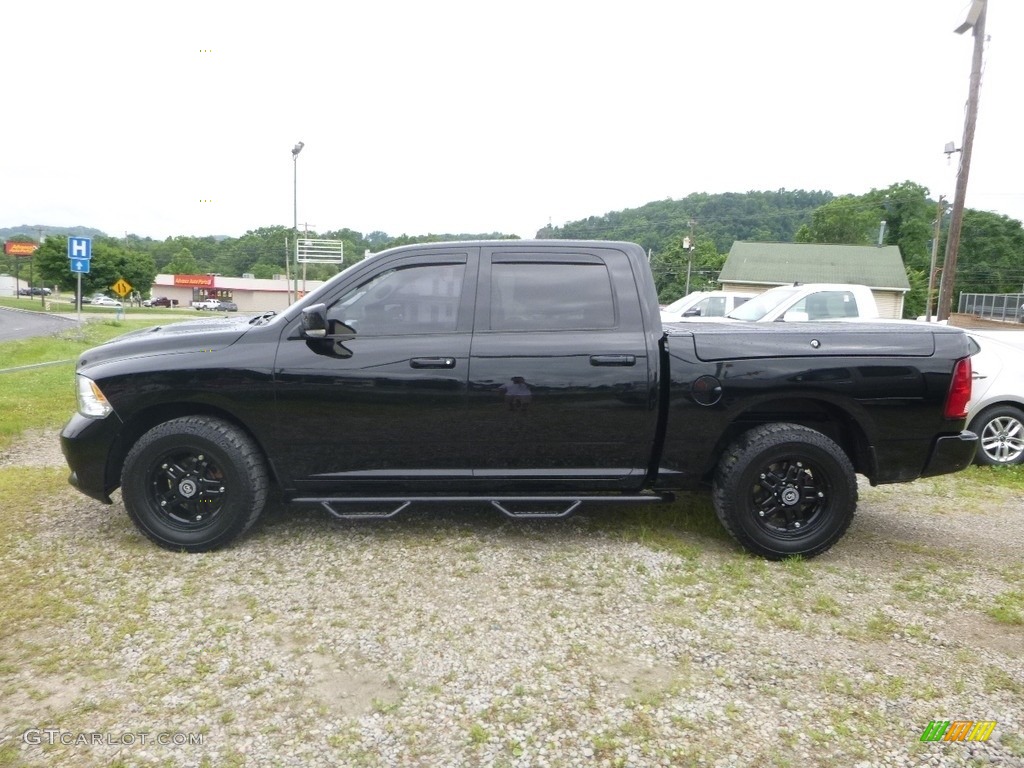 2012 Ram 1500 Sport Crew Cab 4x4 - Black / Dark Slate Gray photo #2