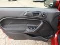 Charcoal Black 2018 Ford Fiesta SE Sedan Door Panel