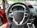 Charcoal Black 2018 Ford Fiesta SE Sedan Steering Wheel