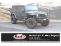 2010 Natural Green Pearl Jeep Wrangler Unlimited Rubicon 4x4  photo #1