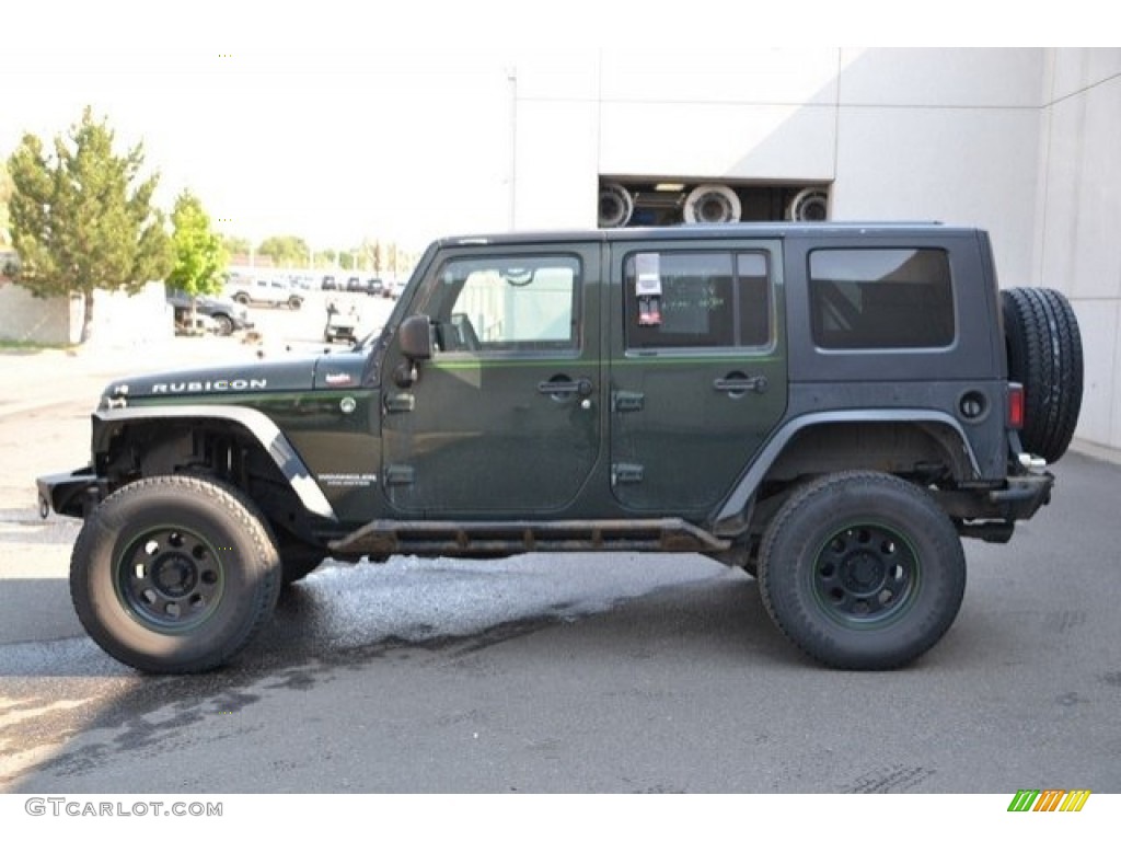 2010 Wrangler Unlimited Rubicon 4x4 - Natural Green Pearl / Dark Khaki/Medium Khaki photo #3