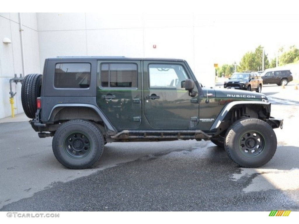2010 Wrangler Unlimited Rubicon 4x4 - Natural Green Pearl / Dark Khaki/Medium Khaki photo #7
