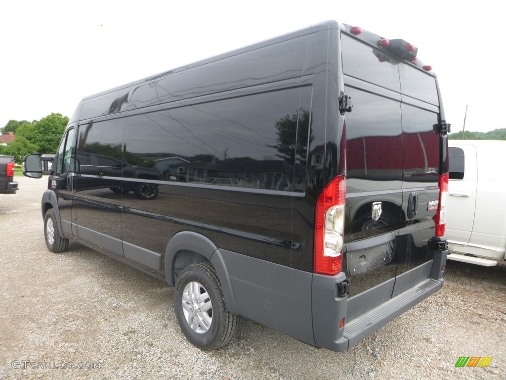 2018 ProMaster 3500 High Roof Cargo Van - Black / Black photo #3