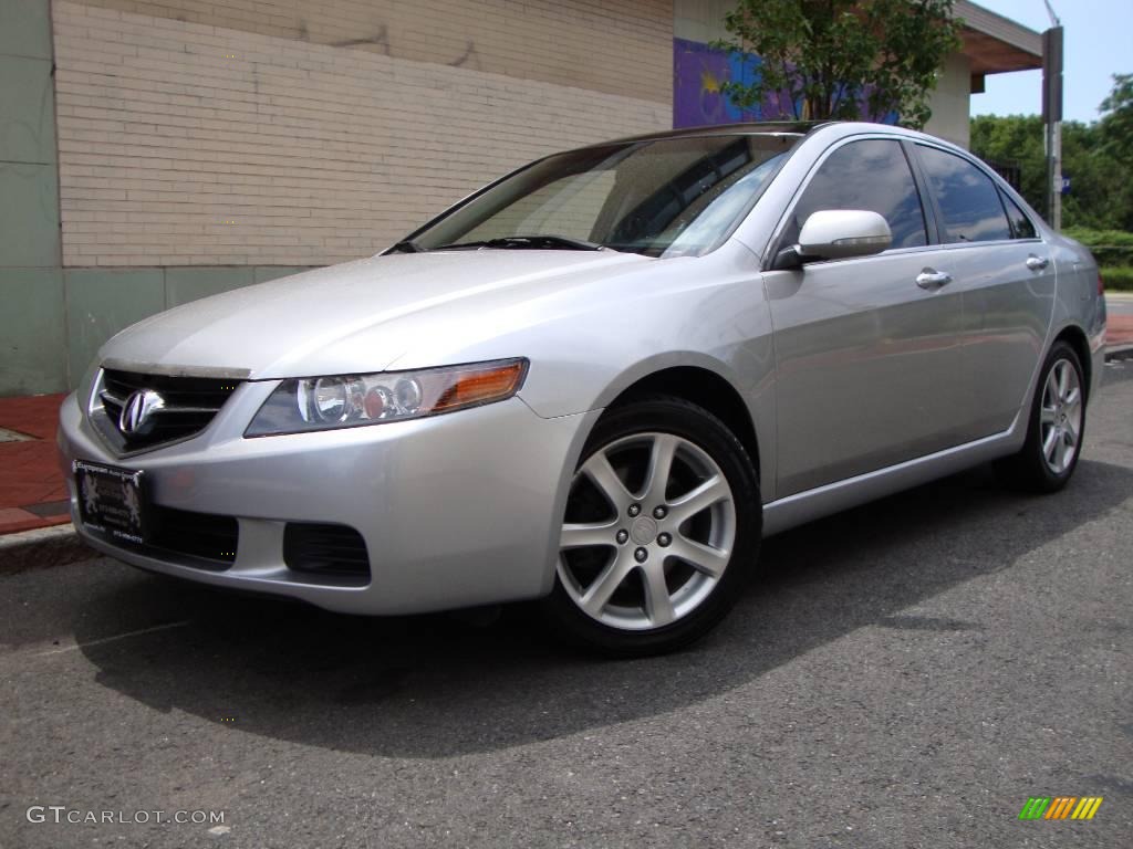 2004 TSX Sedan - Satin Silver Metallic / Ebony photo #1