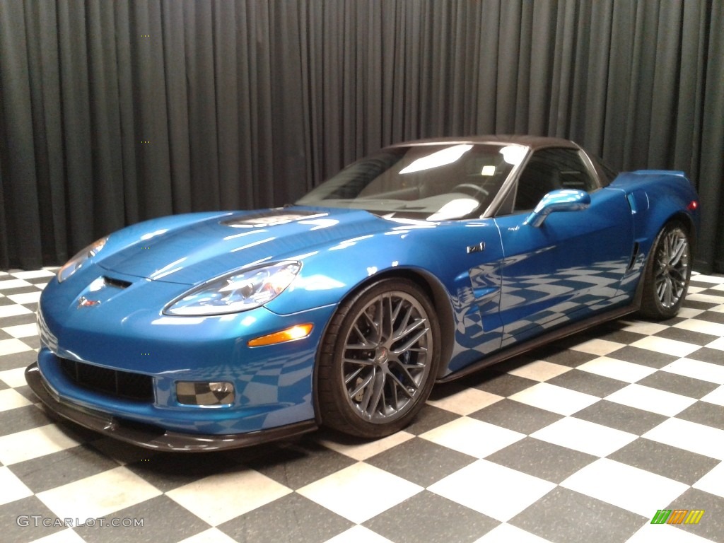 2010 Corvette ZR1 - Jetstream Blue Metallic / Ebony Black photo #2