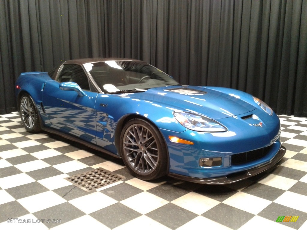 2010 Corvette ZR1 - Jetstream Blue Metallic / Ebony Black photo #4
