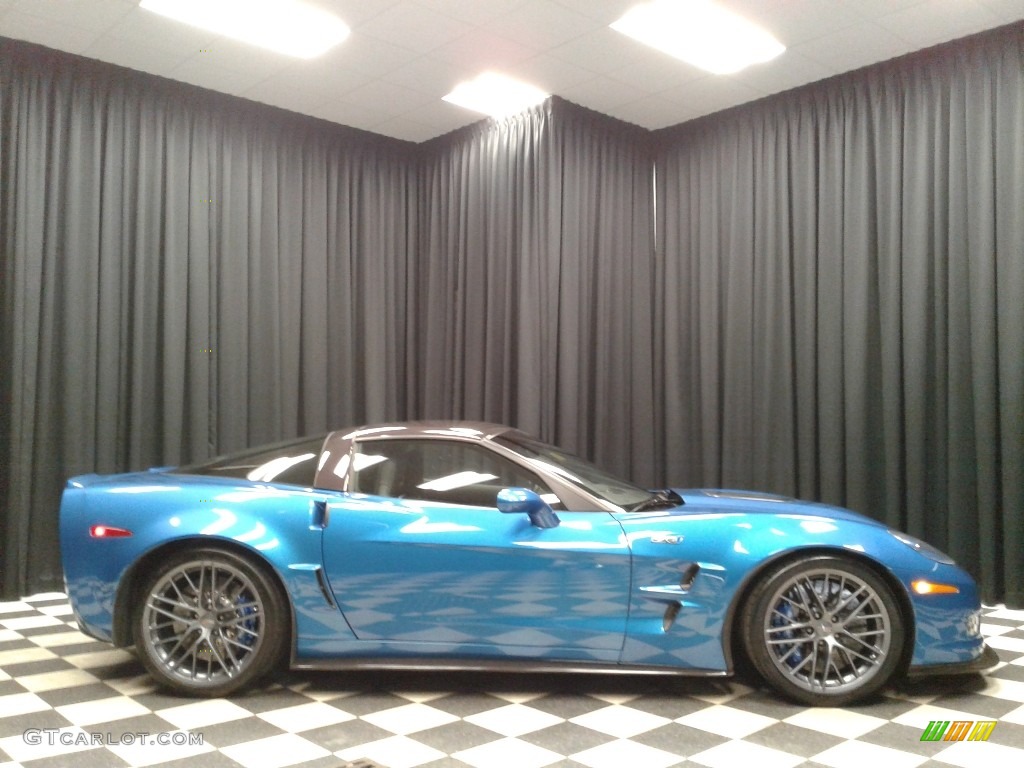 2010 Corvette ZR1 - Jetstream Blue Metallic / Ebony Black photo #5