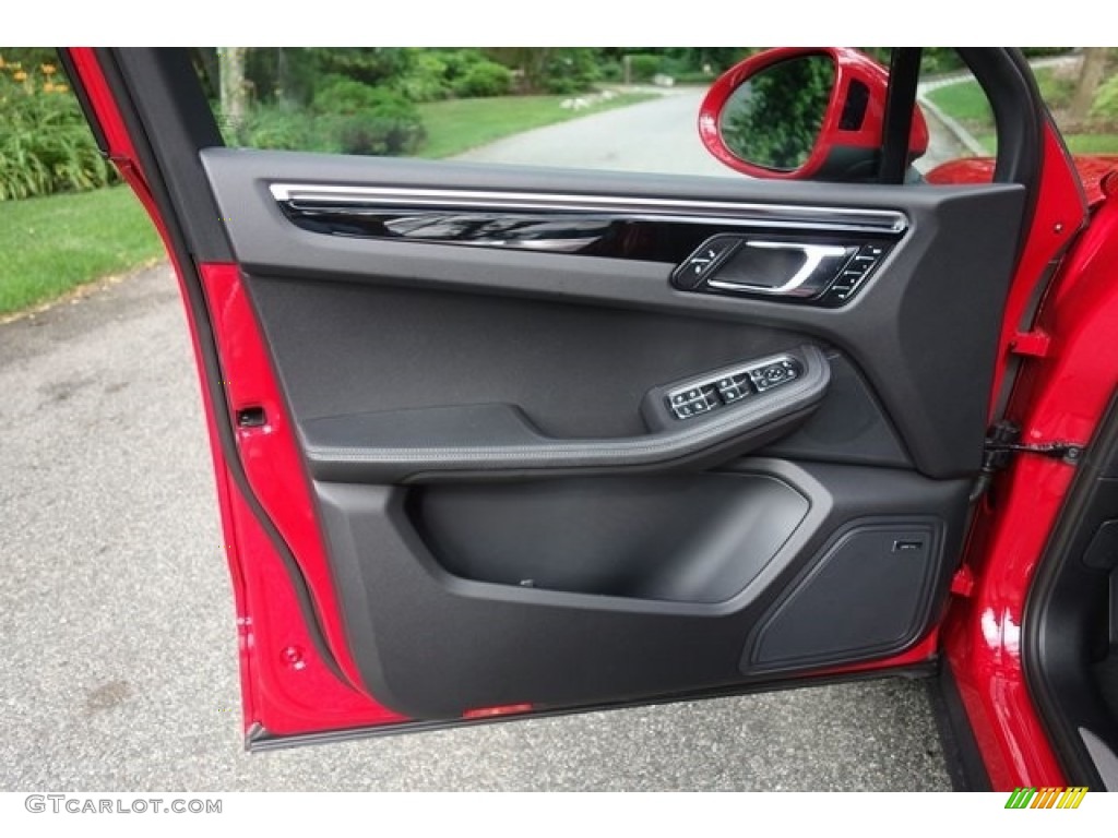 2018 Porsche Macan S Black Door Panel Photo #128138137