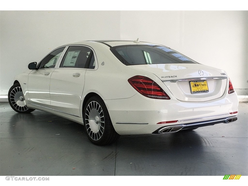 2018 S Maybach S 560 4Matic - designo Diamond White Metallic / Porcelain/Black photo #10