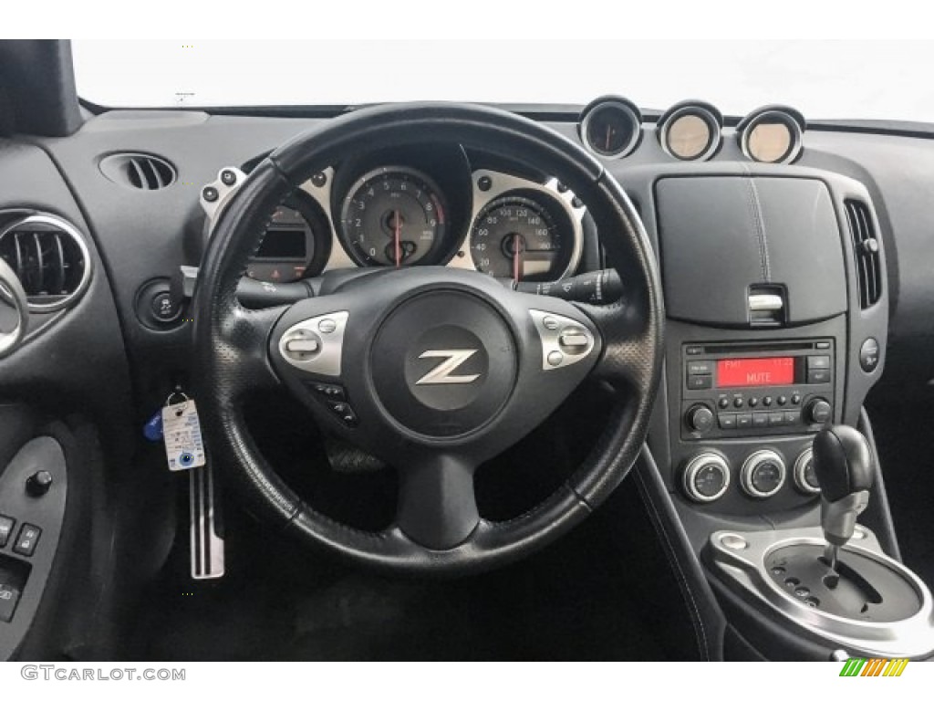 2017 Nissan 370Z Coupe Black Steering Wheel Photo #128139778