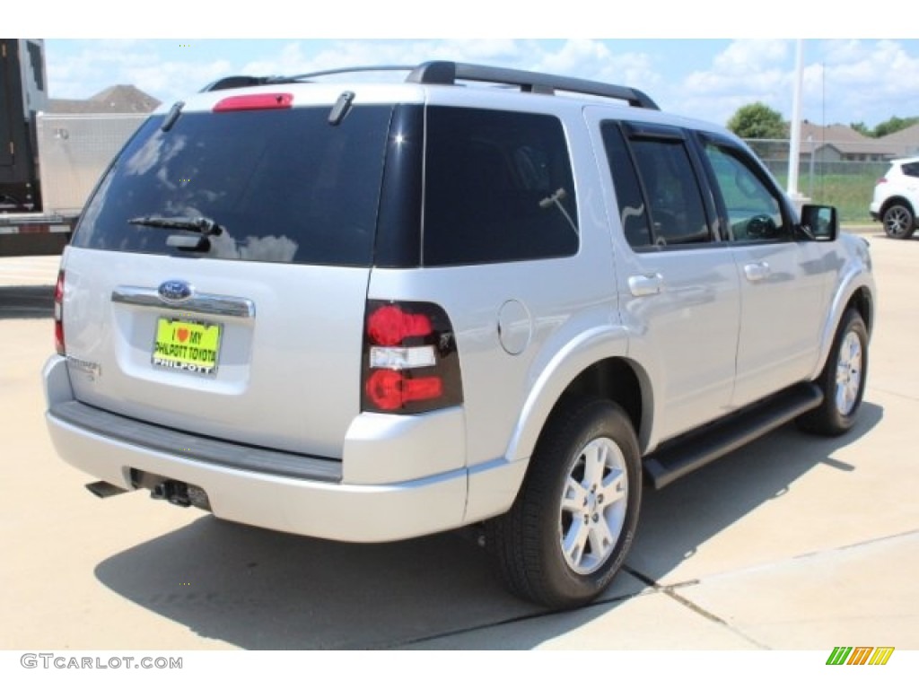 2009 Explorer XLT - Brilliant Silver Metallic / Black photo #8