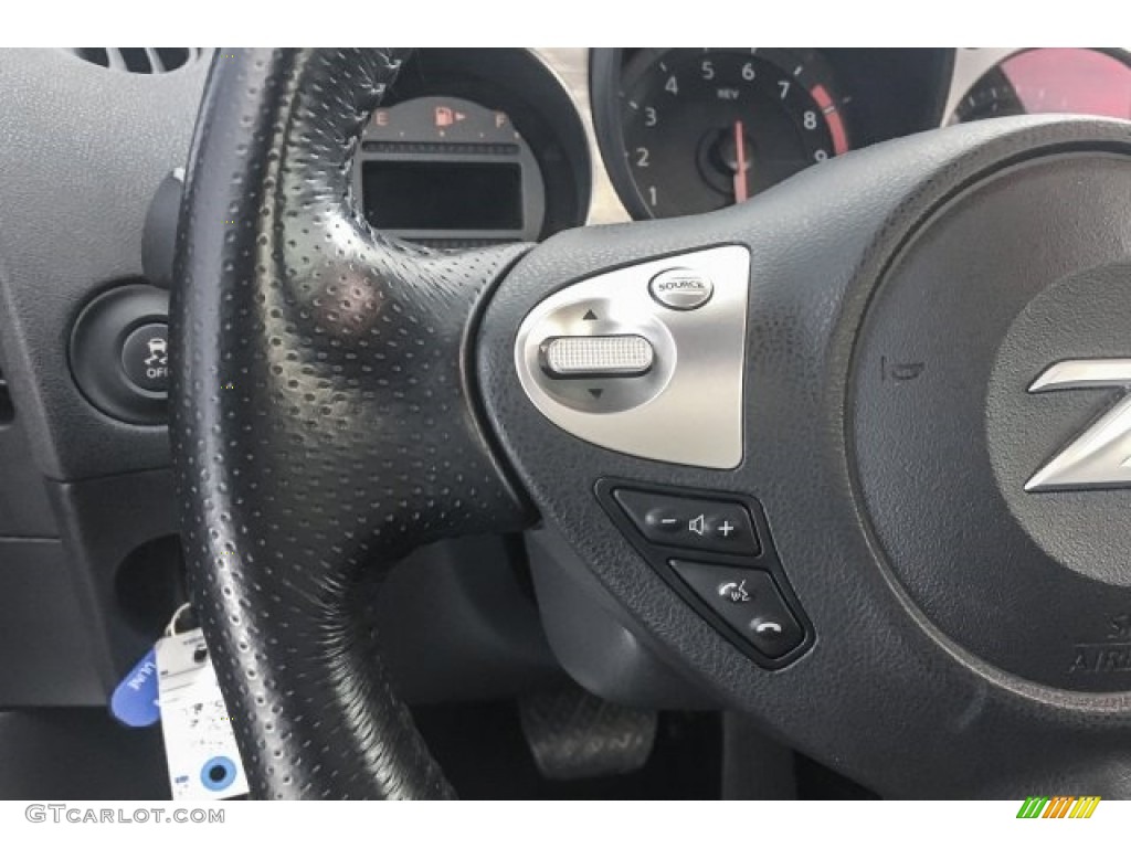 2017 Nissan 370Z Coupe Black Steering Wheel Photo #128139931