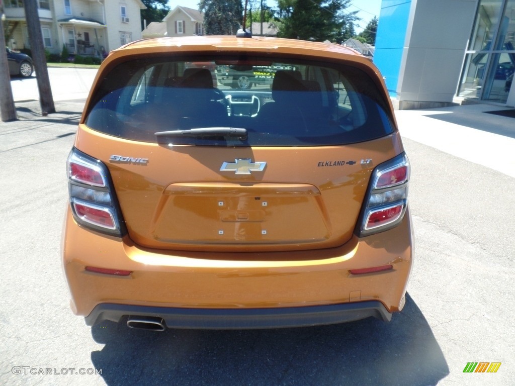 2017 Sonic LT Hatchback - Orange Burst Metallic / Jet Black photo #6