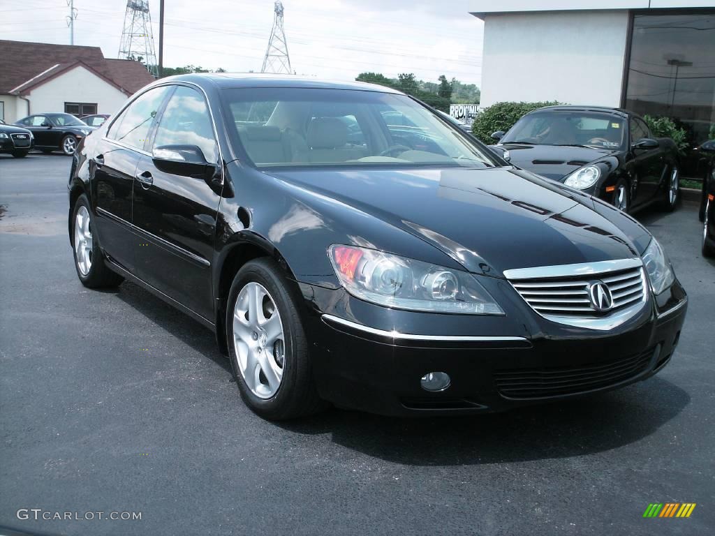 2005 RL 3.5 AWD Sedan - Nighthawk Black Pearl / Taupe photo #3