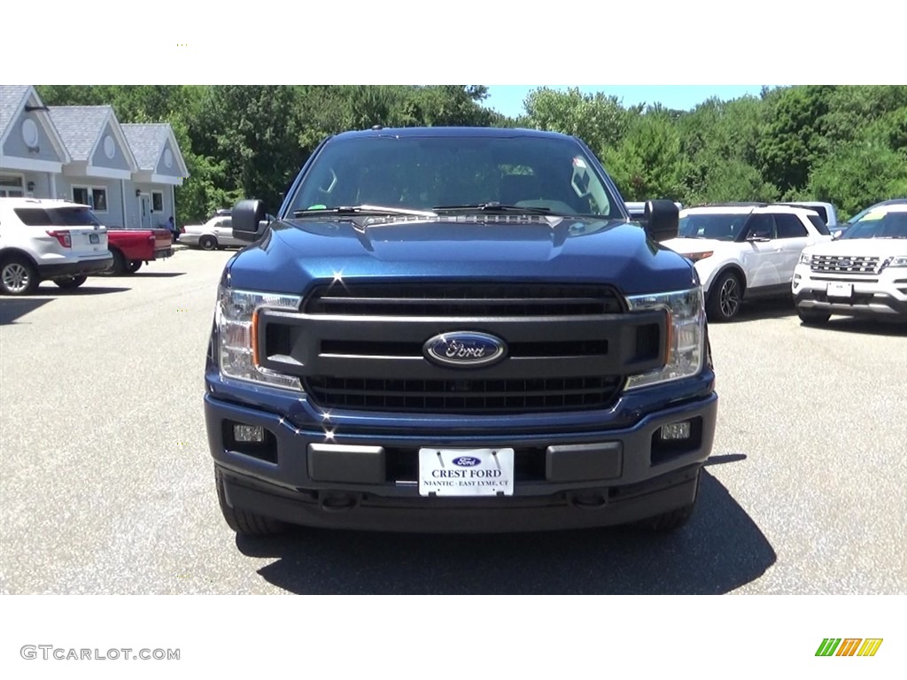 2018 F150 XL SuperCab 4x4 - Blue Jeans / Earth Gray photo #2