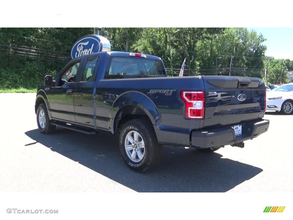 2018 F150 XL SuperCab 4x4 - Blue Jeans / Earth Gray photo #5