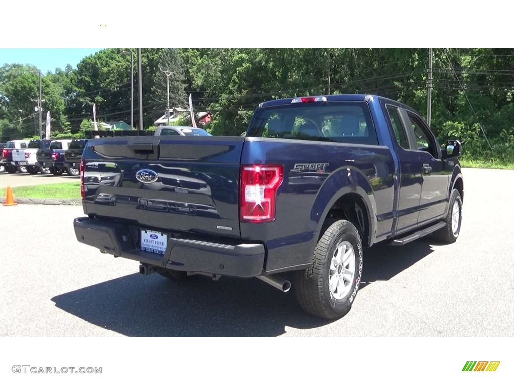 2018 F150 XL SuperCab 4x4 - Blue Jeans / Earth Gray photo #7