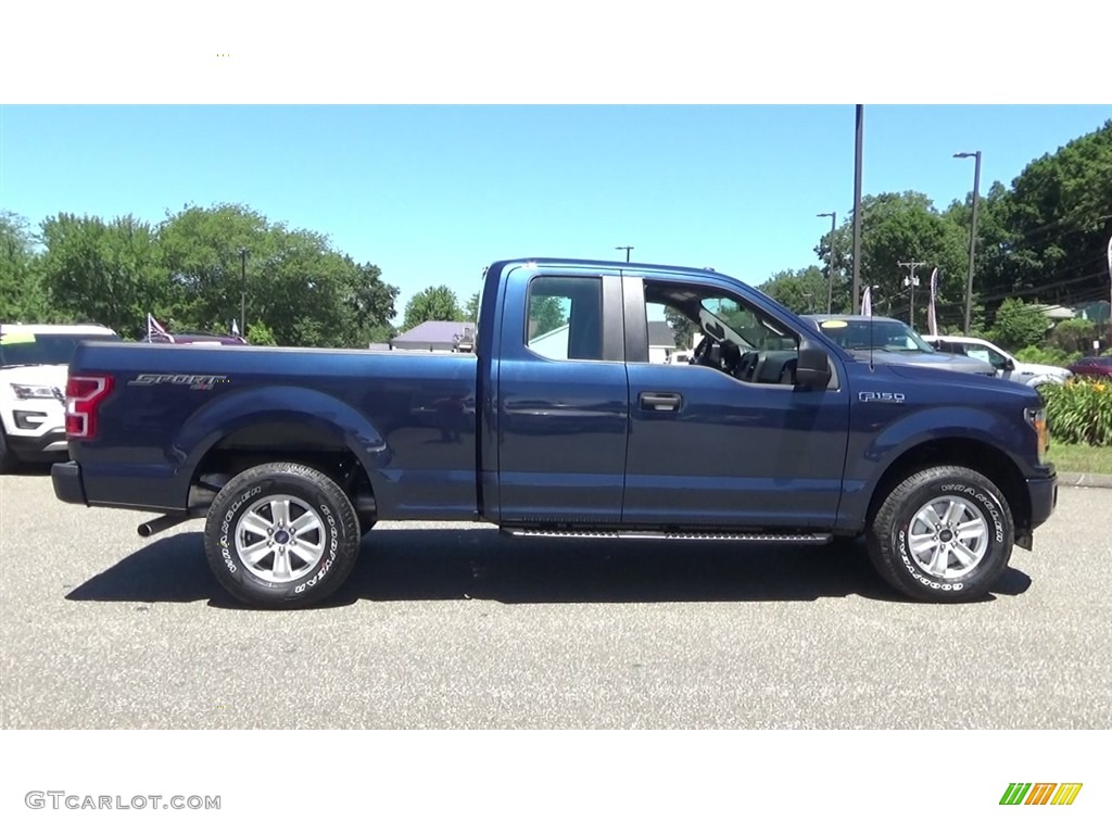 2018 F150 XL SuperCab 4x4 - Blue Jeans / Earth Gray photo #8