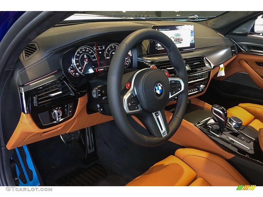 2018 BMW M5 Sedan Aragon Brown Dashboard Photo #128142004