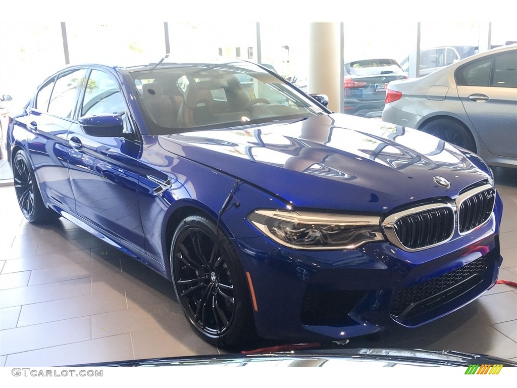 Marina Bay Blue Metallic 2018 BMW M5 Sedan Exterior Photo #128142190