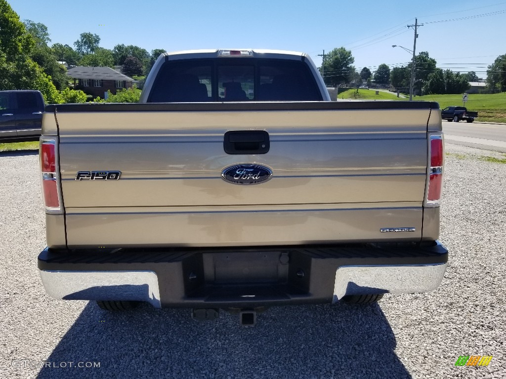 2013 F150 XLT SuperCrew 4x4 - Pale Adobe Metallic / Adobe photo #4