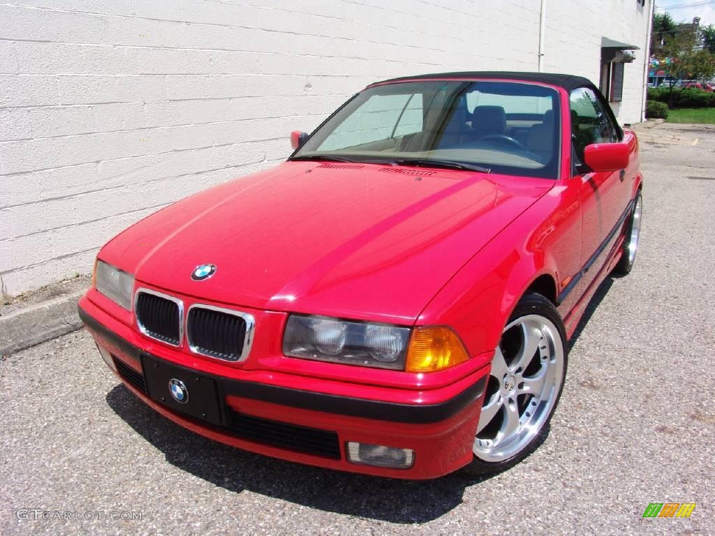 1999 3 Series 323i Convertible - Bright Red / Sand photo #2